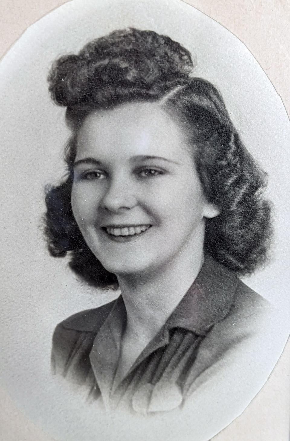This is Leroy Krebs' first wife, Mildred, who he met at the Glen Rock Drugstore. He was also first asked to work as a teacher at the same drug store.