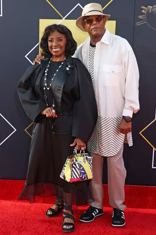 <p>Kayla Oaddams/FilmMagic</p> LaTanya Richardson Jackson (left) and Samuel L. Jackson on April 18, 2024 in Los Angeles