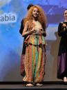 Saudi young actress won the DIFF best actress award for her role in “Wajda”.