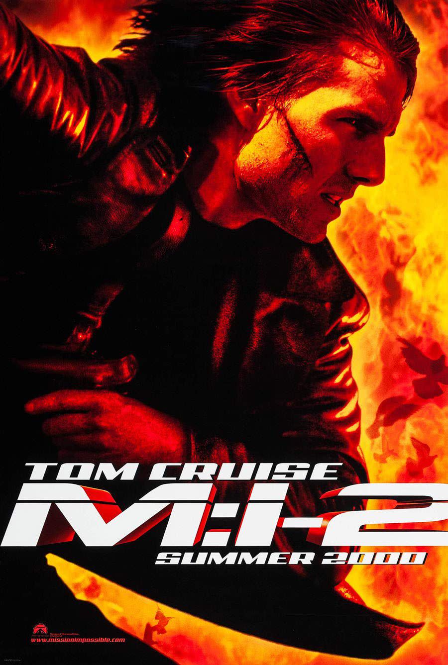 Movie poster for the 2000 film, Mission:Impossible 2