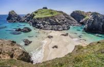 <p>No, this isn't the Caribbean, and yes, this really is the UK. Head on a pilgrimage to the <a href="https://www.cosmopolitan.com/uk/entertainment/travel/g31403021/best-beaches-in-cornwall/?slide=6" rel="nofollow noopener" target="_blank" data-ylk="slk:best beaches in Cornwall;elm:context_link;itc:0;sec:content-canvas" class="link ">best beaches in Cornwall</a> to experience Kynance Cave, famous for its turquoise blue water, white sand shores and dark red and green serpentine rock, which protrude from the sea. Seriously gorgeous. <br></p><p><a class="link " href="https://www.airbnb.co.uk/" rel="nofollow noopener" target="_blank" data-ylk="slk:FIND AN AIRBNB;elm:context_link;itc:0;sec:content-canvas">FIND AN AIRBNB</a></p>