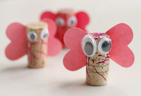 earth day crafts cork love bugs