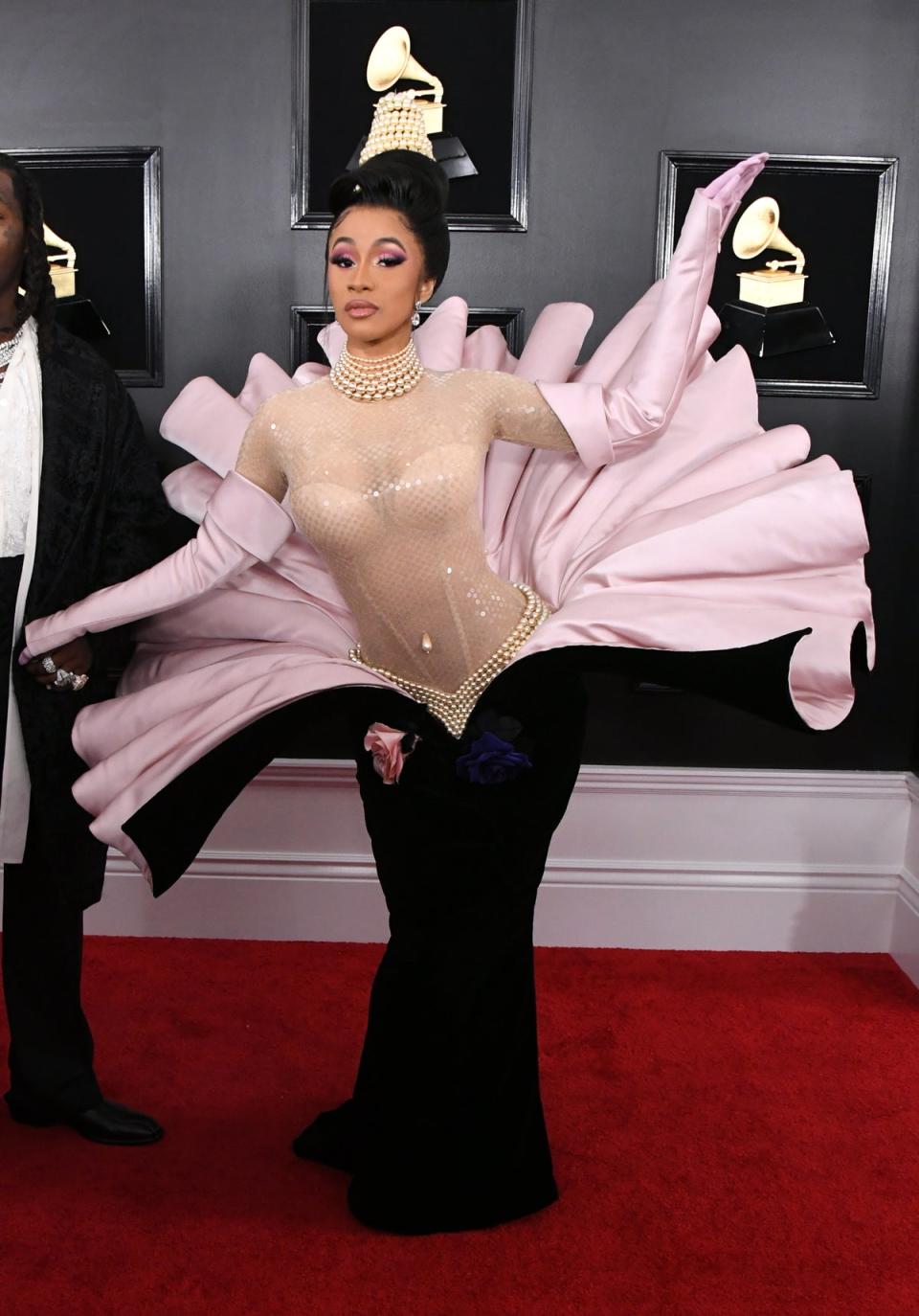 Cardi B in Mugler couture AW95 (Getty Images)