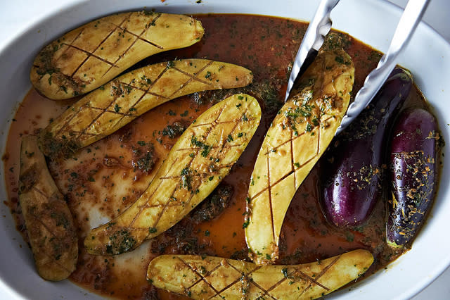 Barbara Kafka's Marinated Eggplant from Food52