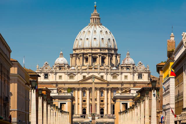 <p>Getty</p> The Vatican featuring St. Peter's Basilica