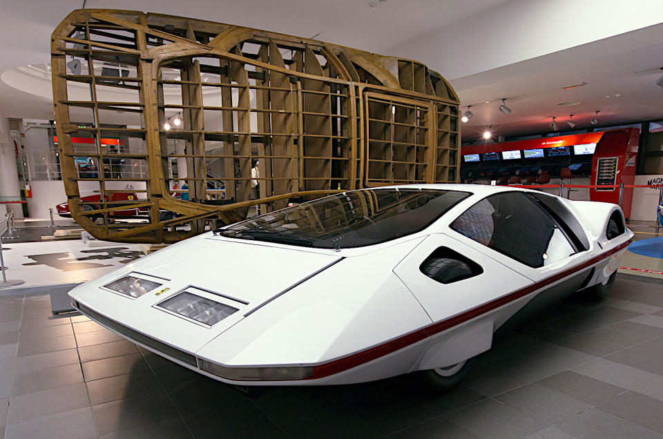 <p>Perhaps the most futuristic-looking Ferrari in history, the Modulo started out as one of 25 <strong>512 S </strong>sports racing cars. At the end of its competition career, it was acquired by Pininfarina, where it was transformed by<strong> Paolo Martin</strong> (born 1943). Martin devised an extremely low, wedge-shaped body which almost completely covered all four wheels and included a sliding glass canopy instead of conventional doors.</p><p>The Modulo was only ever intended to be a show car, but it was restored more than 40 years after its first appearance and took to the road for the first time in 2018.</p>