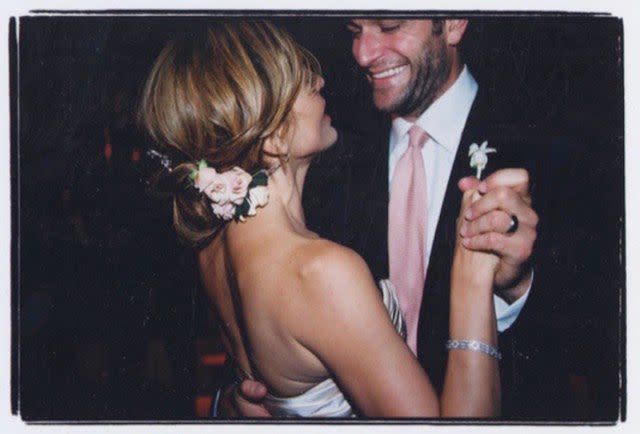 <p>Mariska Hargitay/ Instagram</p> Peter Hermann and Mariska Hargitay on their 2004 wedding day