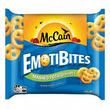 McCain EmotiBites mashed potato shapes in Coles