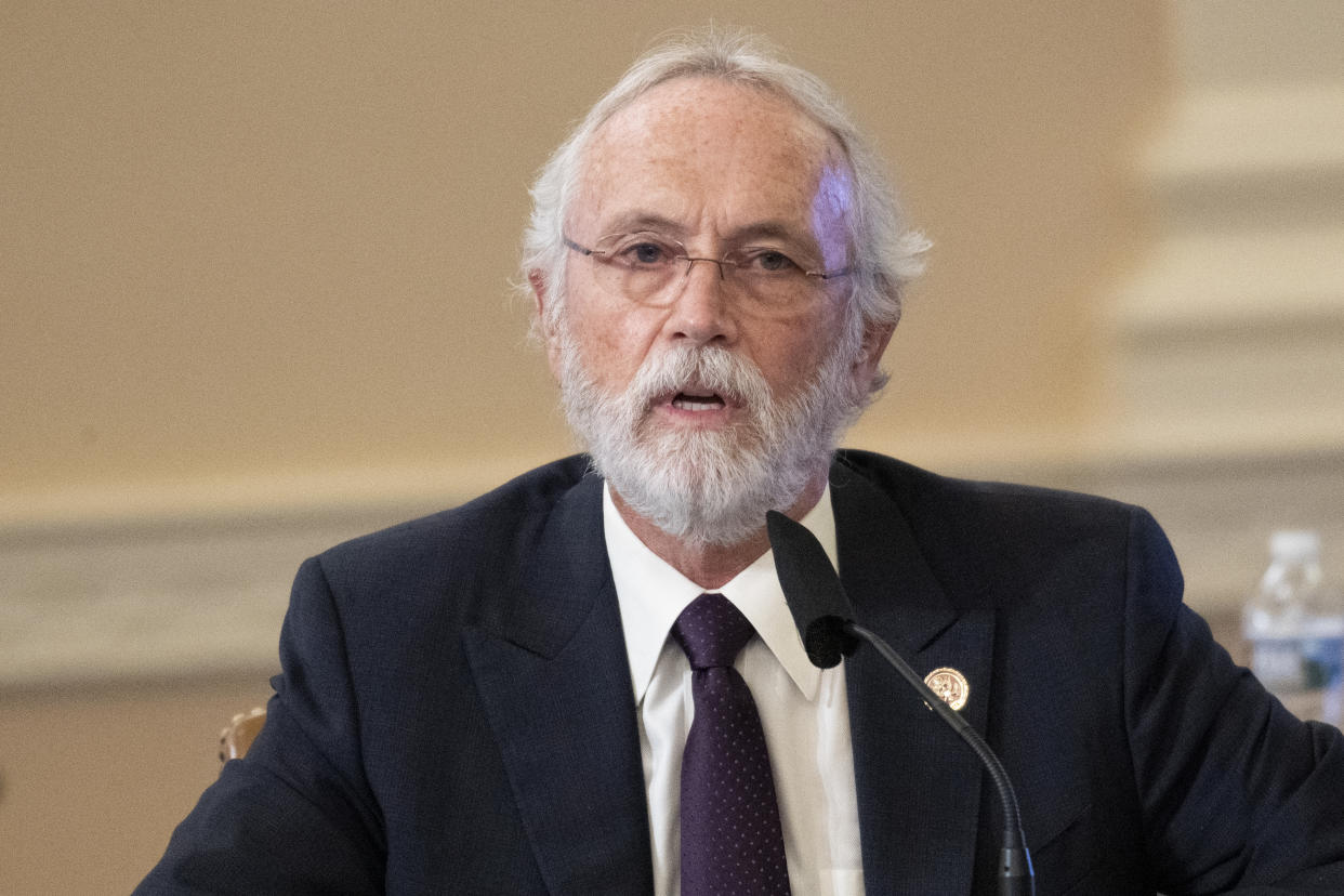 Rep. Dan Newhouse, R-Wash., speaks during a House Appropriations Committee markup of FY2021 appropriations for Interior, Environment, and Related Agencies; and Legislative Branch in the Capitol in Washington on Friday, July 10, 2020. (Caroline Brehman/CQ-Roll Call, Inc via Getty Images)