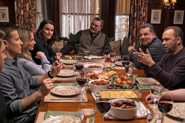 John Paul Filo/CBS The cast of 'Blue Bloods' have traditional Sunday dinner on the show
