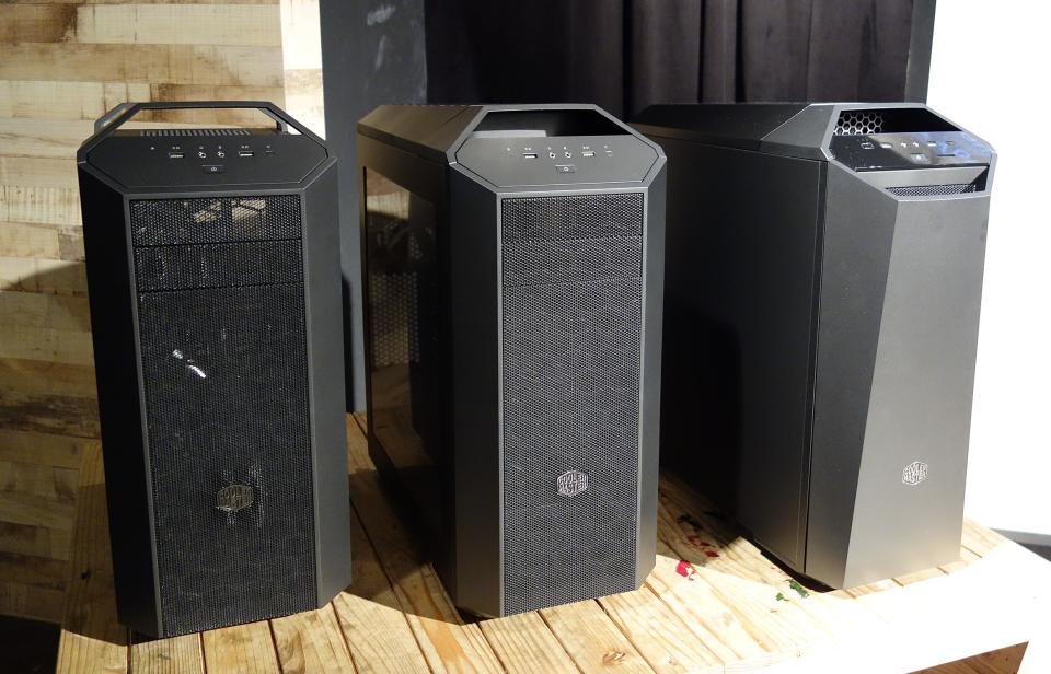 On the left is the MasterCase 5, the MasterCase Maker is on the extreme right, and MasterCase 5 Pro is tucked in-between.