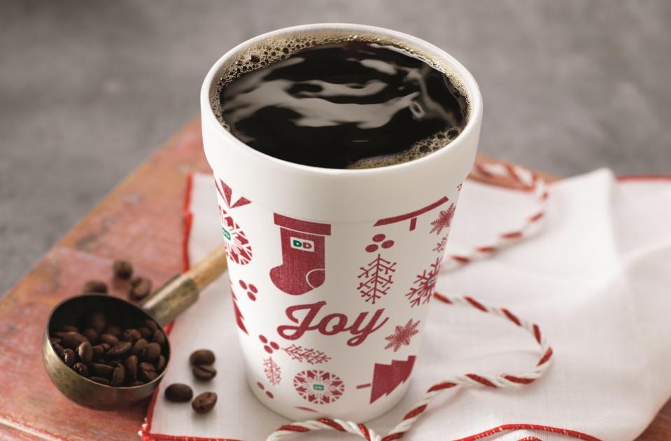 Dunkin’ Donuts wants to add some ~joy~ to your holiday season with FREE coffee