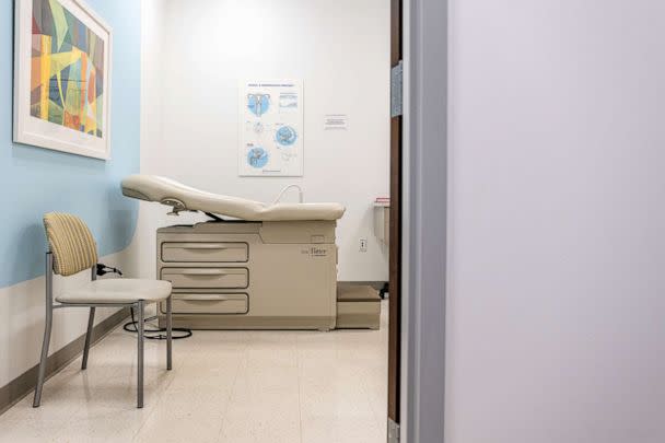 PHOTO: An examination room of a Planned Parenthood Health Center is seen on July 9, 2022 in Louisville, Kentucky. (Jon Cherry/Getty Images)