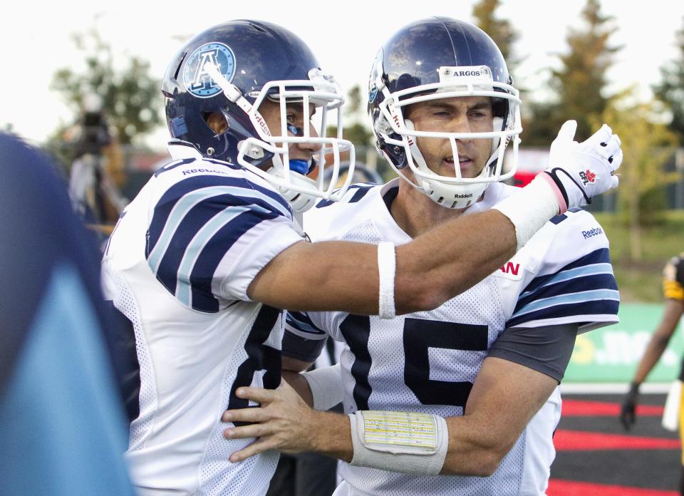<b>Argonauts:</b> The Toronto Argonauts can clinch the East Division, and a berth in the East Final at home, with a win or tie against the Winnipeg Blue Bombers on Thursday.