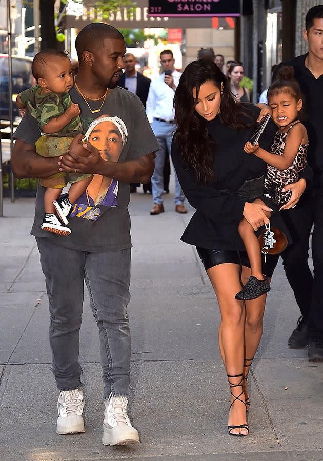 Kanye can't wait for the third baby! Source: Getty