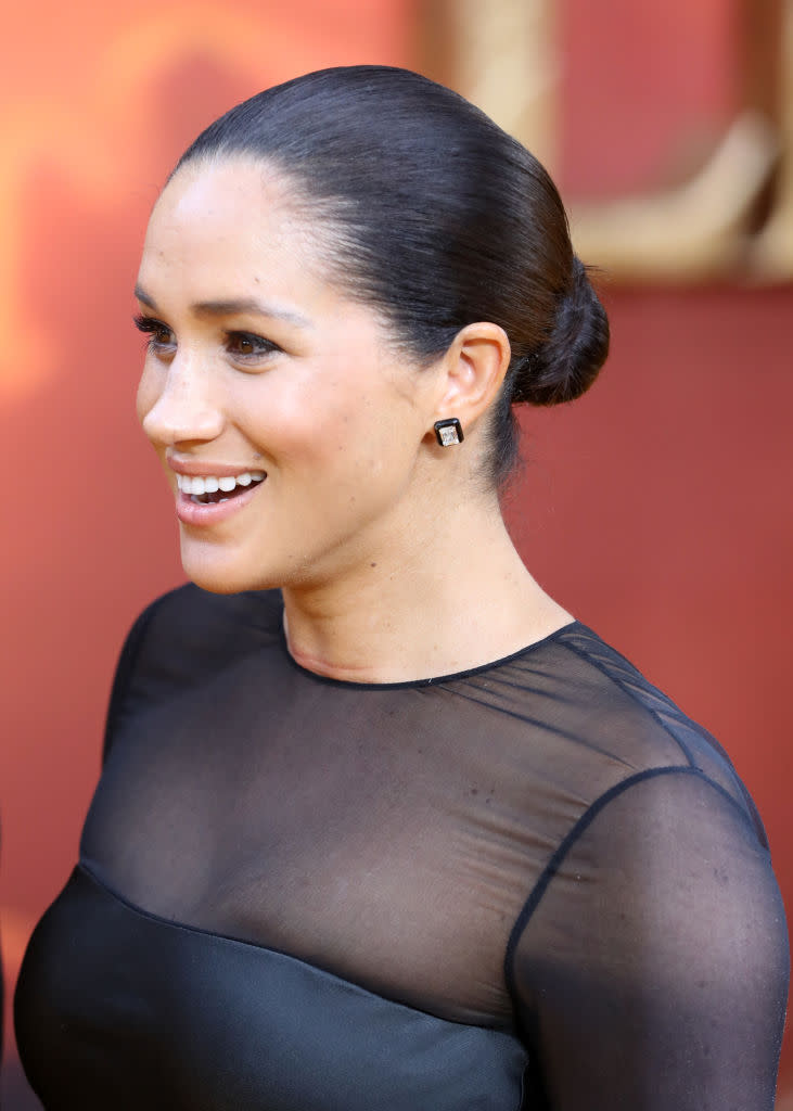 Meghan, Duchess of Sussex attends "The Lion King" European Premiere at Leicester Square on July 14, 2019 in London, England. (Photo by Chris Jackson/Getty Images)