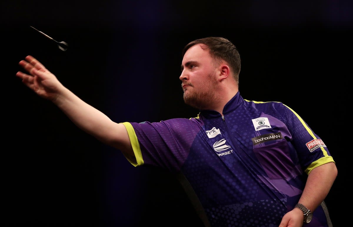 Luke Littler was in action in the Premier League darts week 5 at Exeter (Getty Images)