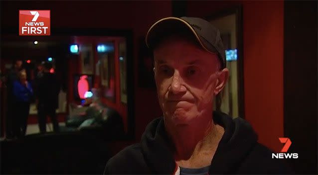 Business owner Terry was forced to the ground, at gunpoint, fearing for his life. Source: 7 News