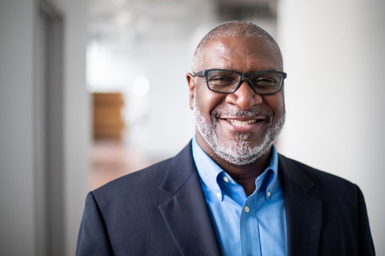 Mack Weaver, Memphis in May president and CEO, poses for a portrait at the Memphis in May offices in Downtown Memphis, on Thursday, February 22, 2024.