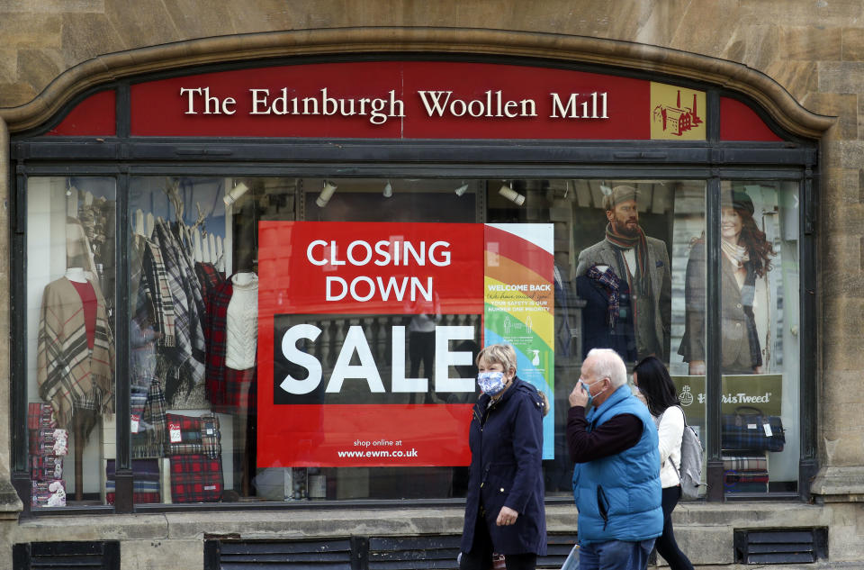 The Edinburgh Woollen Mill shop in Oxford which is closing down. (Photo by Steve Parsons/PA Images via Getty Images)