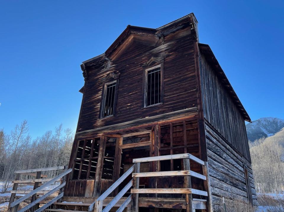 Abandoned buildings at the Ashcroft Ghost Town.