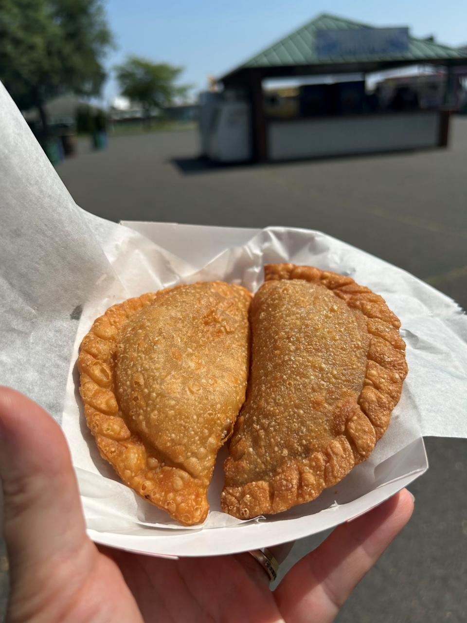 Empanadas from Latin Bites, one of many food trucks featured at the Monmouth County Fair in Freehold Township.