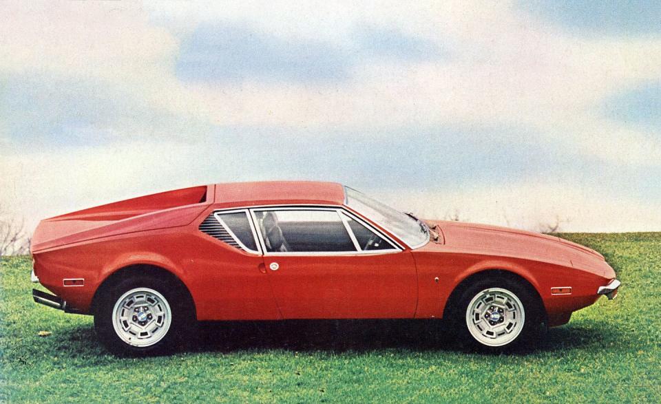 <p><em>August 1971</em><br></p><p>As you skim over the pavement in the Pantera you can't help feeling smug. You hear the engine rumbling along from its station back by your shoulder blades-a mechanical arrangement even novitiate automotive visionaries will recognize as a little piece of tomorrow today. And the looks. Oh wow-like something that just rolled out of the Turin Show. In every lane for blocks you leave a wake of typical American motorists-all suckers for a pretty fender-with their necks wound up like rubber band airplane motors. No doubt about it. The Pantera is the very hottest item in this year's automotive haute couture. <a rel="nofollow noopener" href="http://www.caranddriver.com/reviews/detomaso-pantera-archived-test-review" target="_blank" data-ylk="slk:READ MORE >>;elm:context_link;itc:0;sec:content-canvas" class="link ">READ MORE >></a></p>