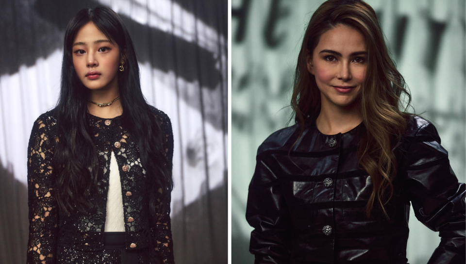 Minji from New Jeans and Hannah Quinlivan attended Chanel's Couture SS24 show. (PHOTO: Chanel)