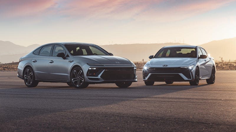 2024 Hyundai Sonata N-Line and Elantra N