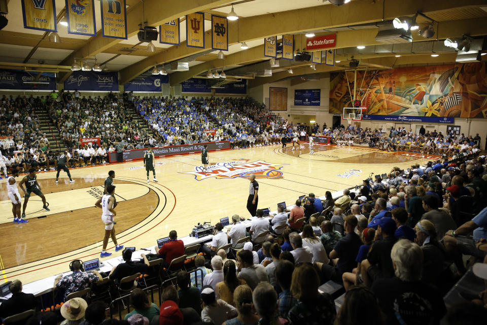 The Maui Invitational will return to Lahaina in November. (AP Photo/Marco Garcia)