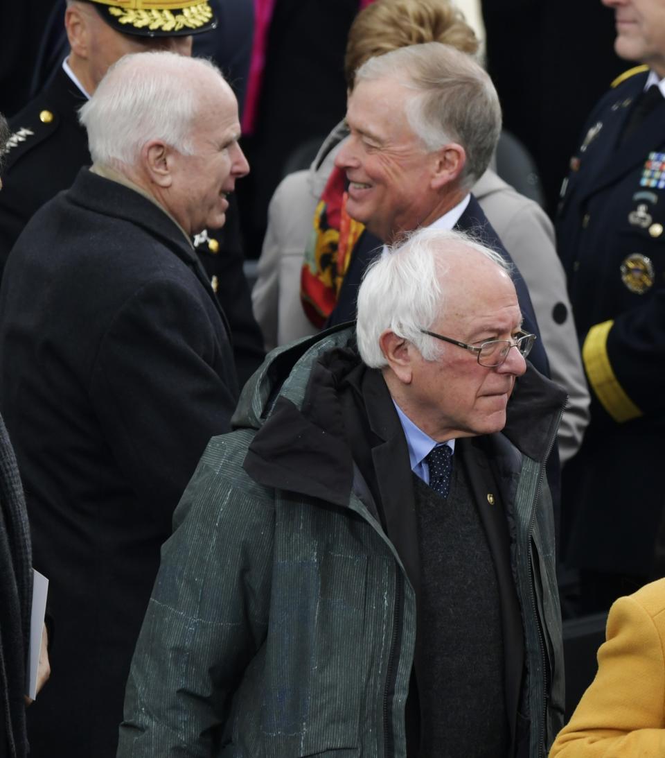 <p>Der Blick von Bernie Sanders sagt eigentlich alles… (Bild: AP Photo/Susan Walsh) </p>