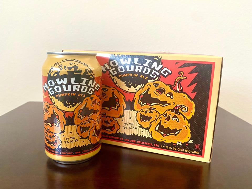 Howling Gourds pumpkin ale from Trader Joes.