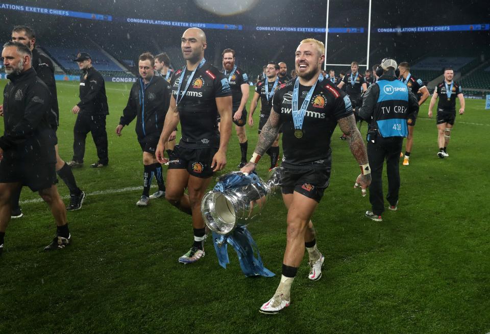 Jack Nowell will undergo surgery on his foot after helping Exeter to win the Premiership final (Getty)