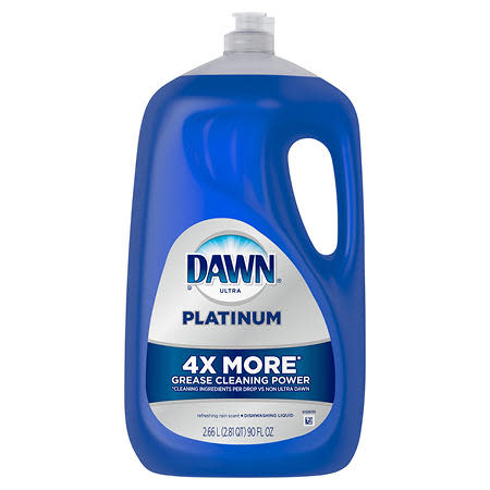 Dawn Platinum Dishwashing Liquid Dish Soap, Refreshing Rain (90 oz.)