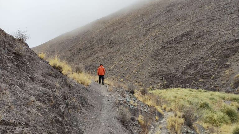 La zona donde desapareció el joven es agreste y de difícil acceso a pie (Foto: Ministerio de Seguridad de Salta).