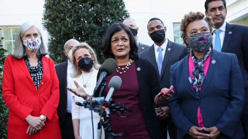 Rep. Pramila Jayapal and other House progressives.