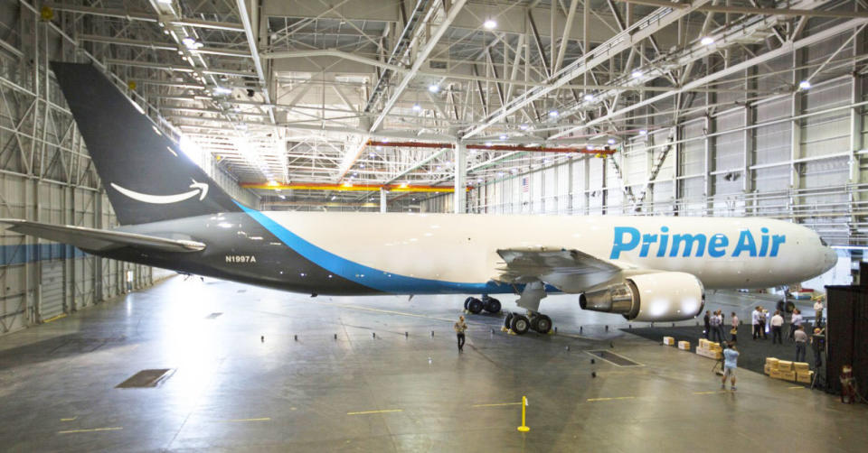 Amazon's famous drones have yet to deliver much of anything, but its jets are