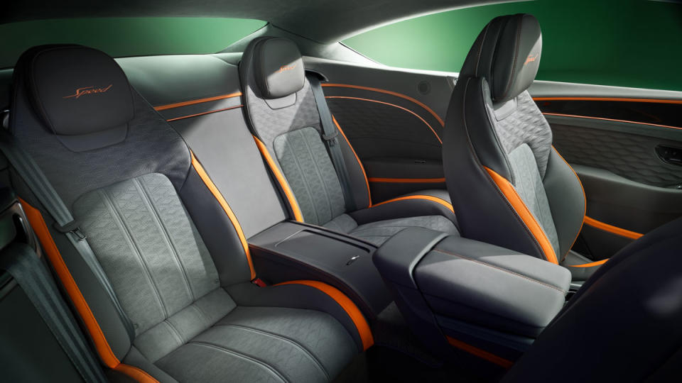The interior of the fourth-generation Bentley Continental GT Speed.