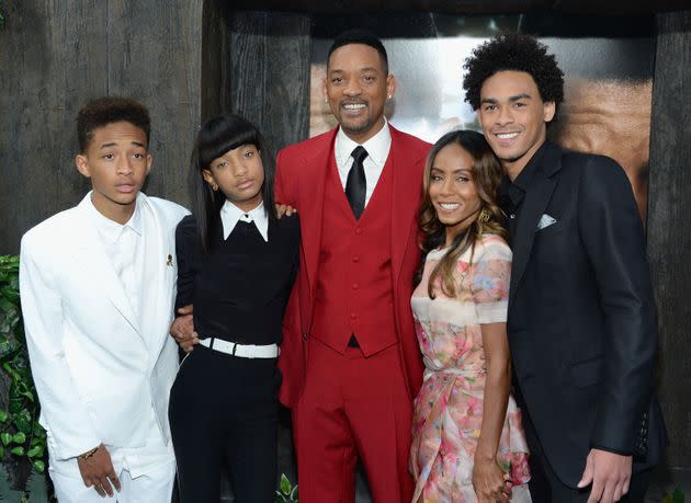 The Smith family attends the premiere of the film 