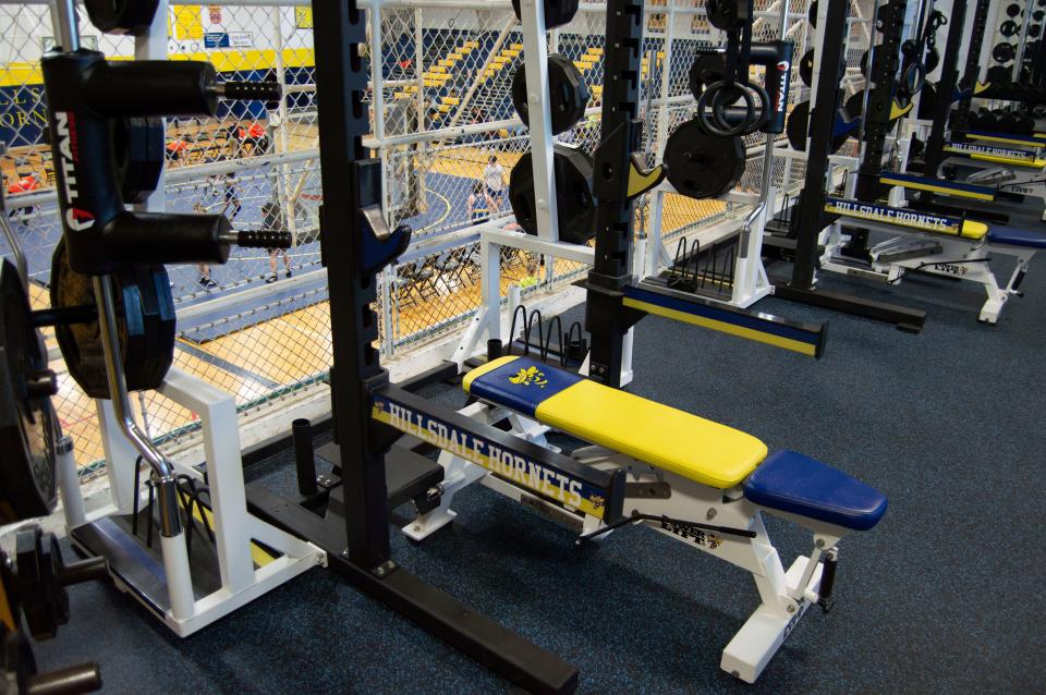 Take a look at Hillsdale's new equipment and newly furnished weight room gear.