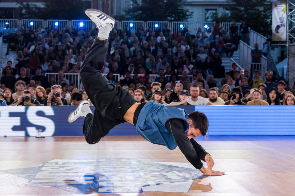 Victor Montalvo, aka B-boy Victor, competes during the World Breaking Championships.