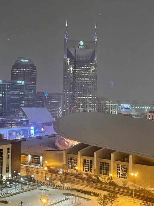 Downtown Nashville snow (Courtesy: Michelle Dangerfield)