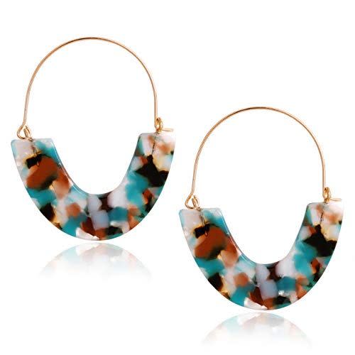 Statement Acrylic Hoop Earrings