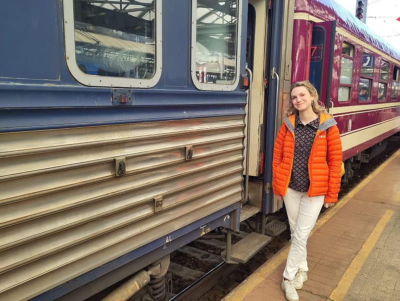 European Sleeper's first train departing Prague left on Tuesday evening.