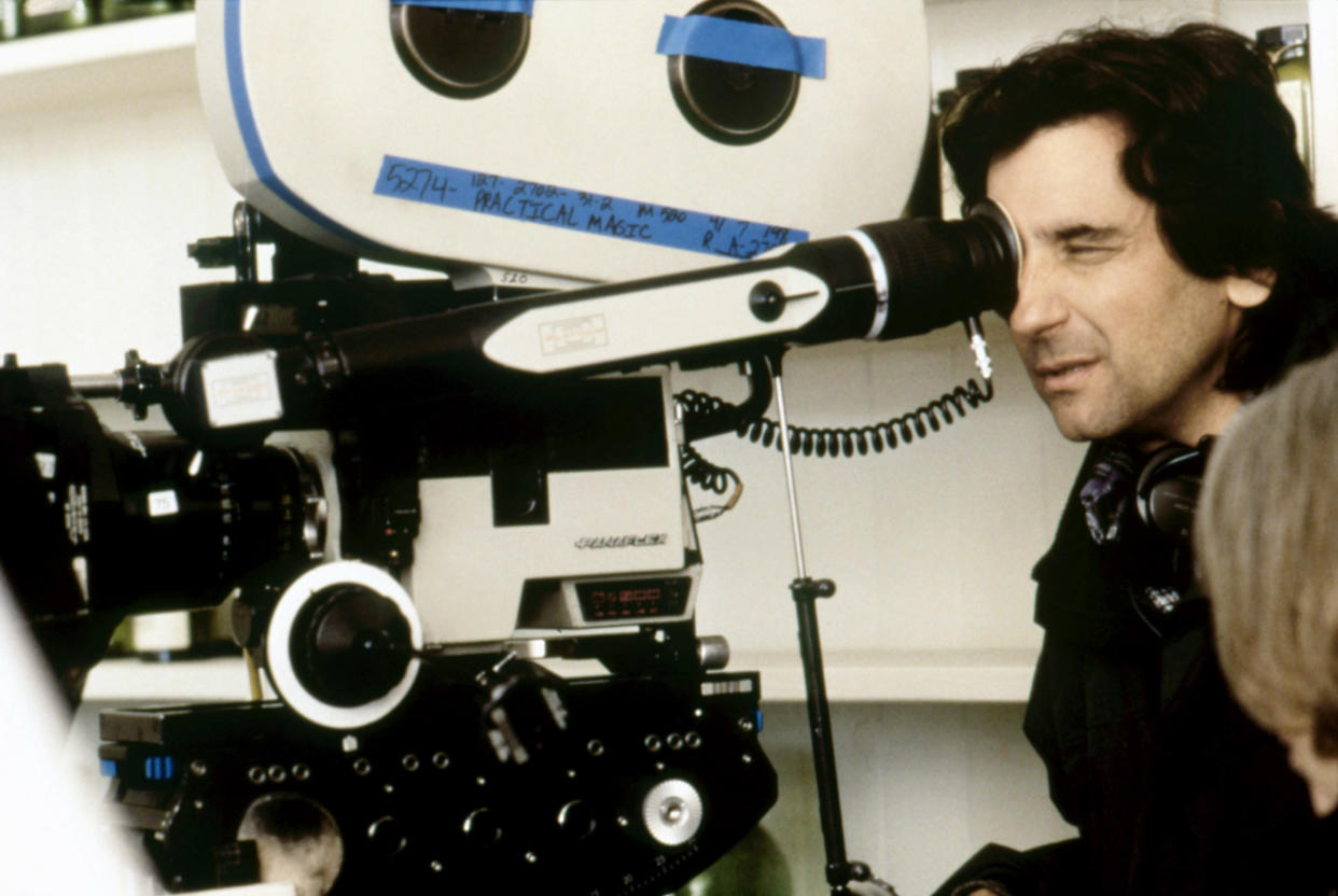 Director Griffin Dunne on the set of <i>Practical Magic</i>, 1998. (Warner Bros./courtesy Everett Collection)