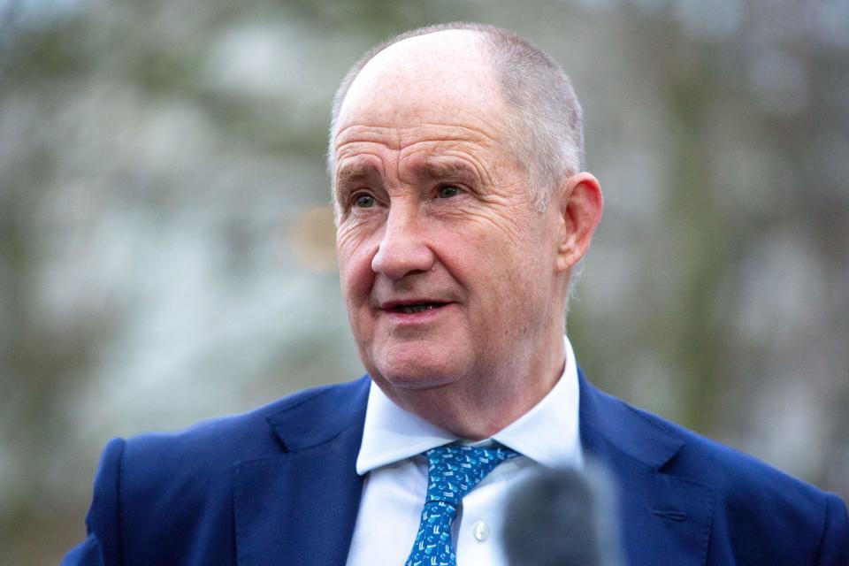 London, England, UK. 13th Mar, 2024. Post Office Minister KEVIN HOLLINRAKE is seen in Westminster during morning media round. (Credit Image: © Tayfun Salci/ZUMA Press Wire) EDITORIAL USAGE ONLY! Not for Commercial USAGE!