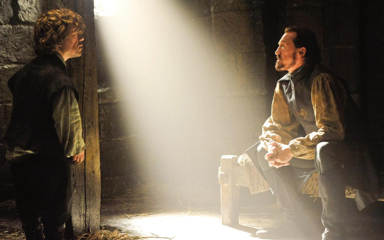 Game of Thrones' Bronn and Tyrion, played by Jerome Flynn and Peter Dinklage - HBO