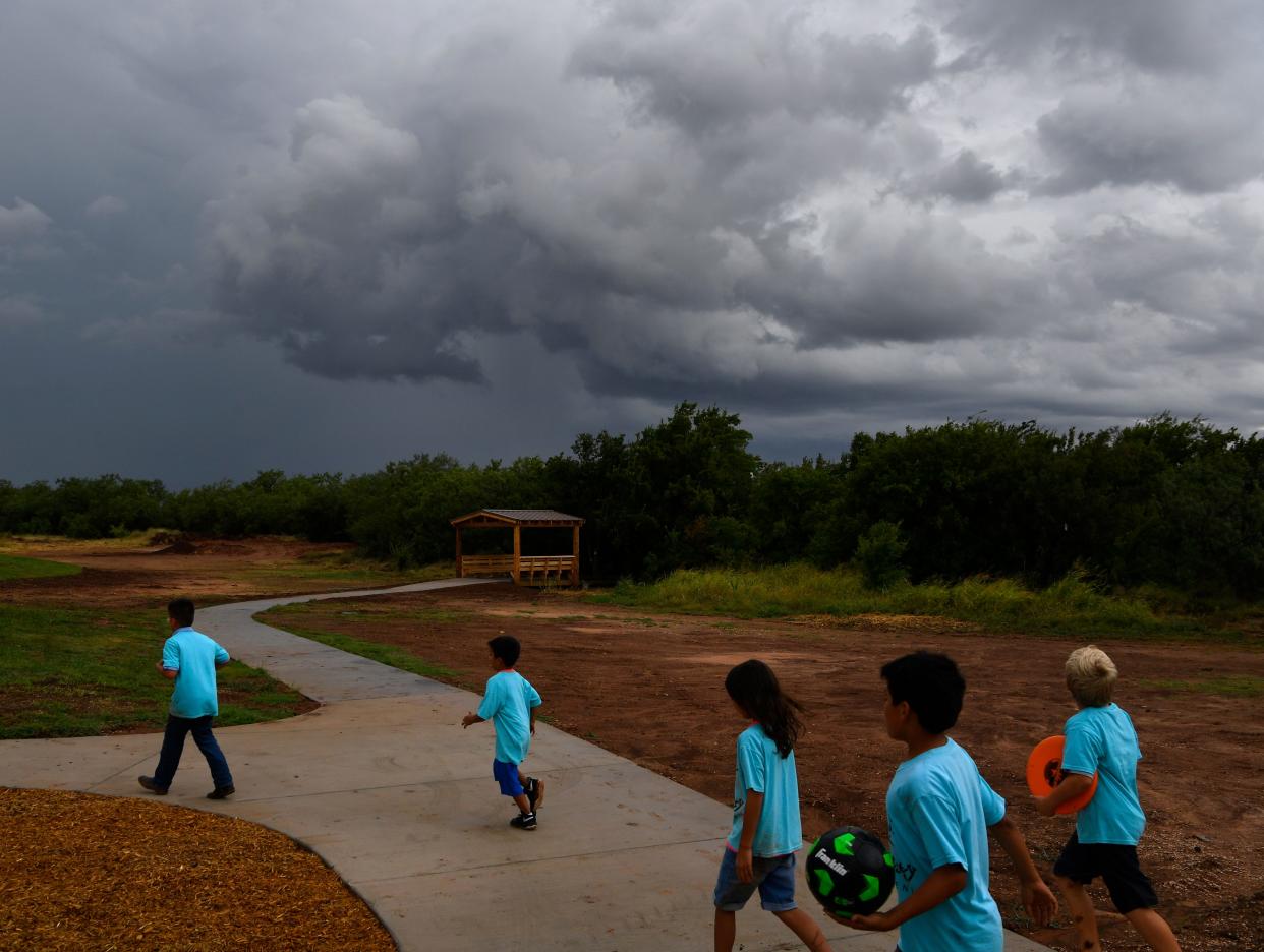 Day Nursery of Abilene youngsters on a field trip to Kirby Lake. The lack of child care in Abilene has reached a tipping point, as it keeps many from entering the local work force.