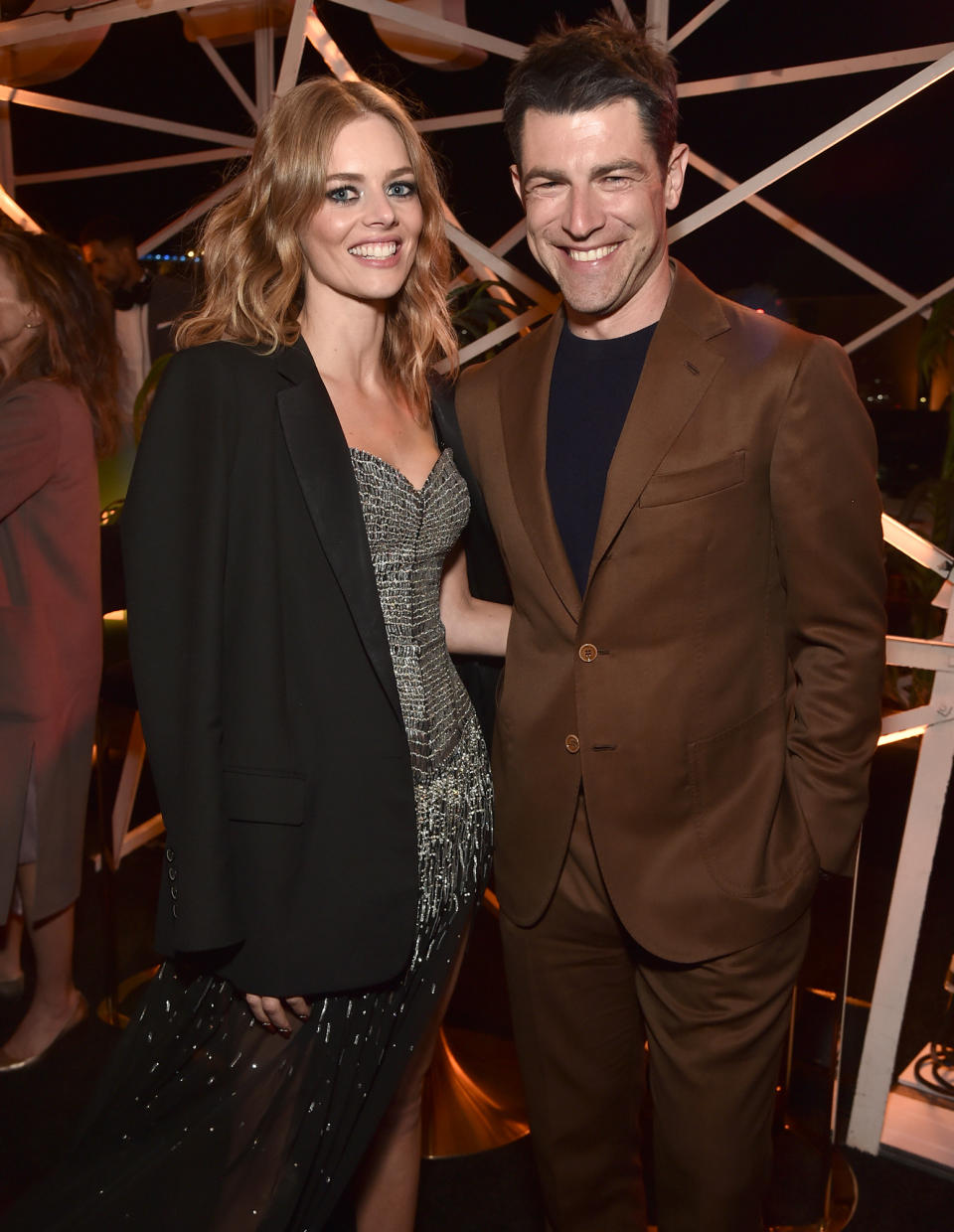 <p>On May 11, Samara Weaving and Max Greenfield attend Hulu's <em>The Valet</em> global premiere afterparty at The Montalbán in Hollywood.</p>