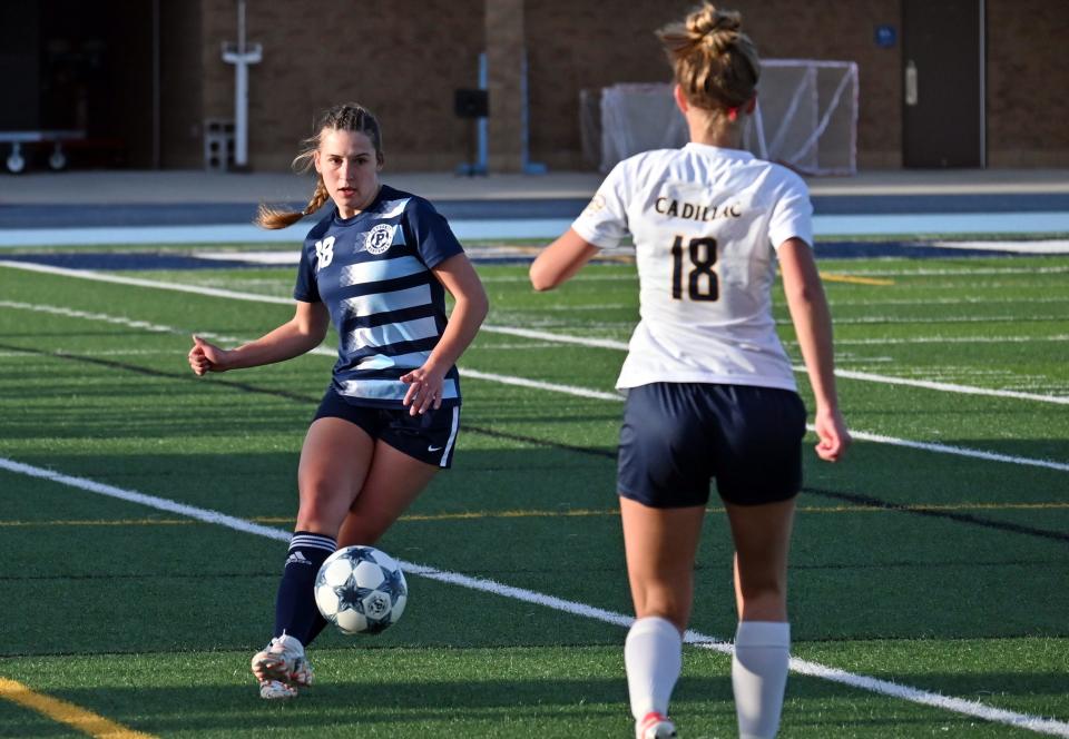 Lia Czarnecki helped the Petoskey girls' soccer team add another shutout Tuesday against Cadillac.